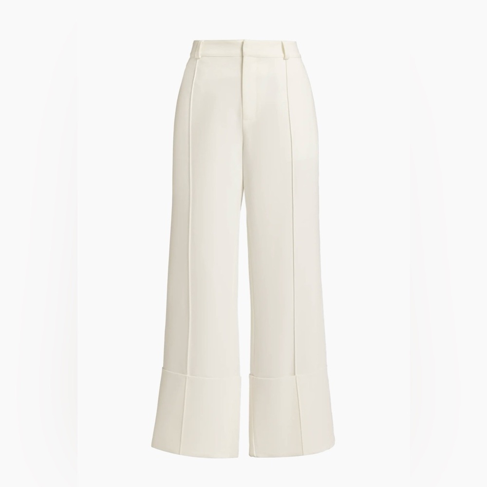 Cinq à Sept Cream Wide Leg Pants